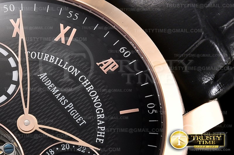 AP0591C – AP Jules Tourbillon Chronographe RG/LE Blk Tourbillon