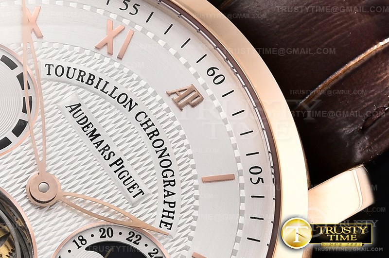 AP0591D – AP Jules Tourbillon Chronographe RG/LE Wht Tourbillon