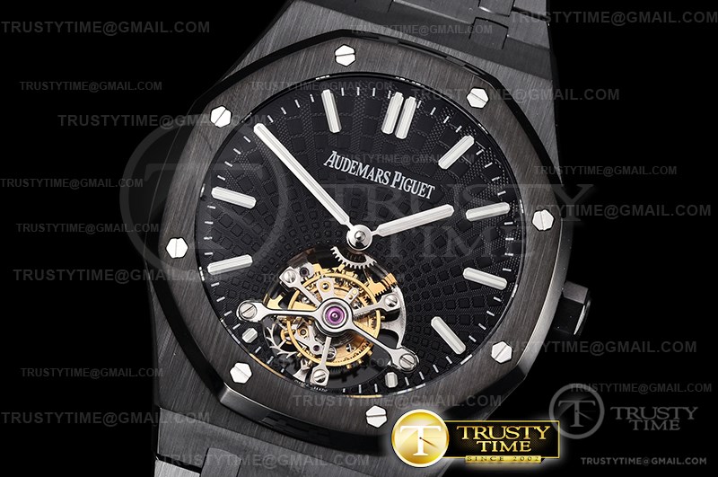 AP0598 – Royal Oak Tourbillon PVD/PVD Black R8F Flying Tourb