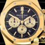 AP0605B – Royal Oak Chronograph 26331ST YG/YG Blue/Gld OMF A7750