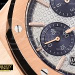 AP0606C – Royal Oak Chronograph 26331ST RG/RU Wht/Blue A7750