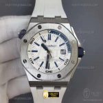AP0669B – Royal Oak Offshore Diver 15710 SS/RU White BF A3120