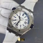 AP0669B – Royal Oak Offshore Diver 15710 SS/RU White BF A3120