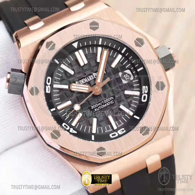 AP0703 – Royal Oak Offshore Diver 15710 RG/RU Black BF A3120