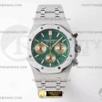AP0714 – Royal Oak Chrono 26331 SS/SS Grn/Gold BF A7750