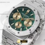 AP0714 – Royal Oak Chrono 26331 SS/SS Grn/Gold BF A7750