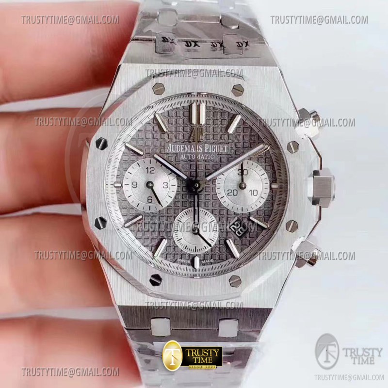 AP0716B – Royal Oak Chrono 26331 SS/SS Grey BF A7750
