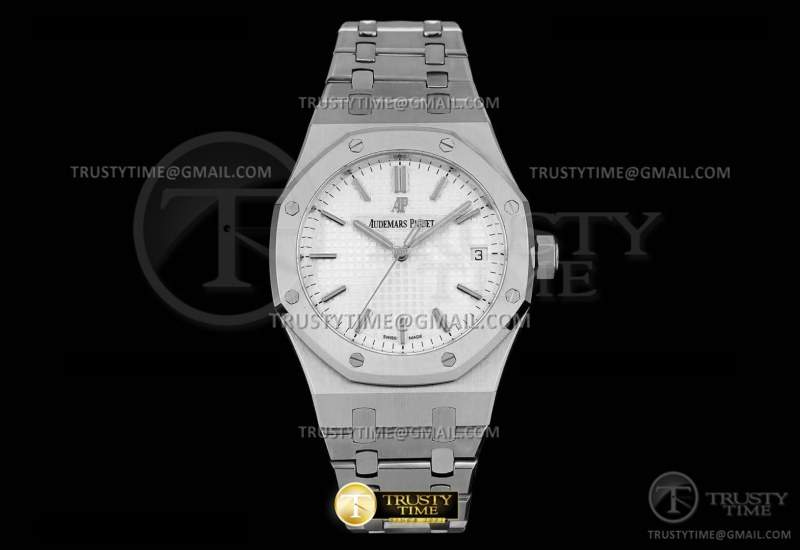 AP0723B – Royal Oak 41mm 15500 SS/SS White MPF MY9015