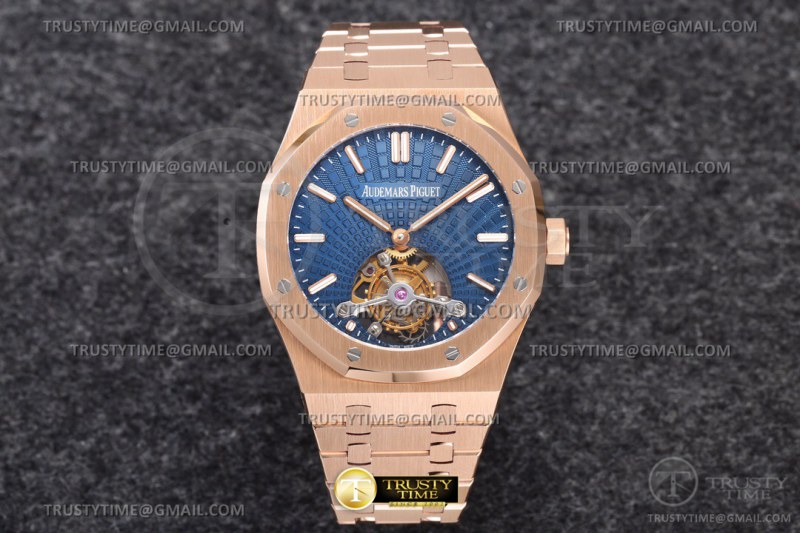 AP0727 – Royal Oak Tourbillon RG/RG Blue R8F V2 Flying Tourb