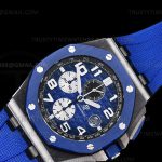 AP0735A – AP ROO Chronograph CER/RU Blue JJF A3126 Mod