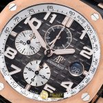 AP0735C – AP ROO Chronograph CER/RG/RU Black JJF A3126 Mod