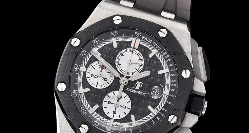 AP0740B – AP ROO Chronograph SS/RU Black APF A3126 Mod