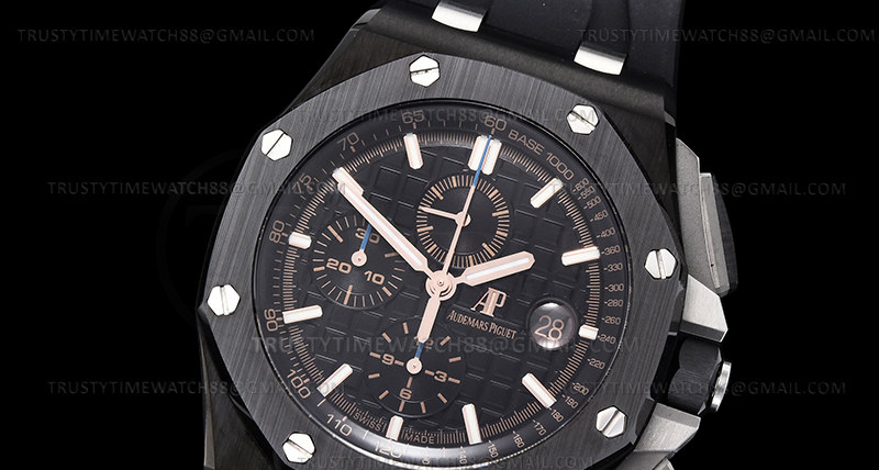 AP0740H – AP ROO Chronograph CER/RU Black/RG APF A3126 Mod