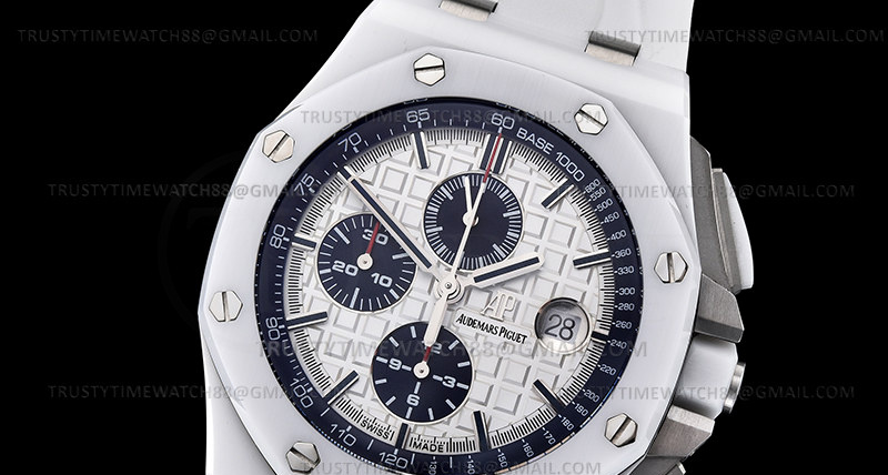 AP0752 – AP ROO Chronograph CER/RU White APF A3126 Mod