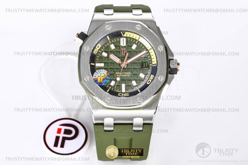 AP0758B – Royal Oak Offshore Diver 15720 SS/RU Green IPF A4308