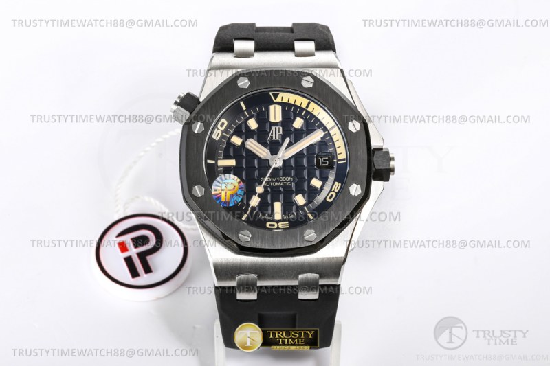 AP0758D – Royal Oak Offshore Diver 15720 SS/RU Black IPF A4308