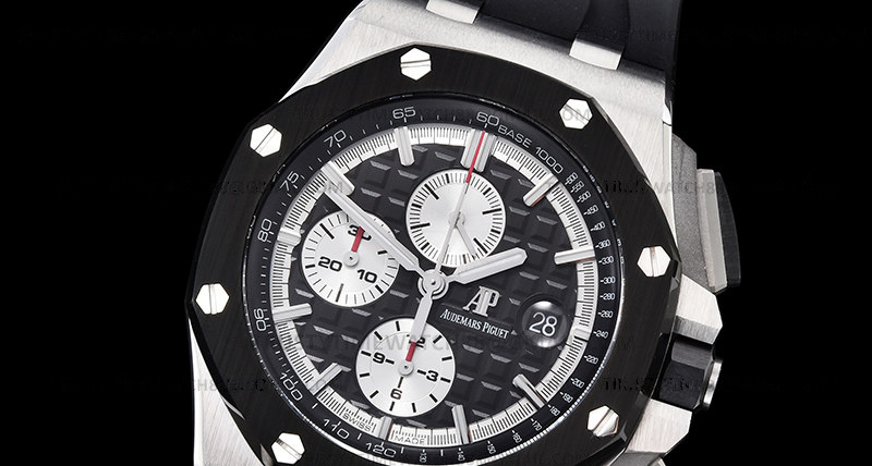 AP0765A – AP ROO Chronograph SS/RU Black/Wht APSF A3126 Mod