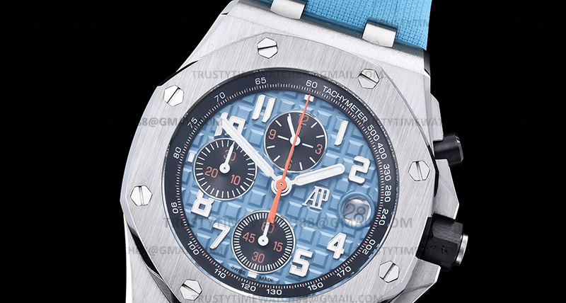 AP0787A – AP ROO Chronograph SS/RU L-Blue/Num APF A4404 Mod