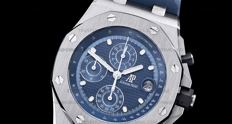AP0787C – AP ROO Chronograph SS/RU Blue/Stk APF A4404 Mod