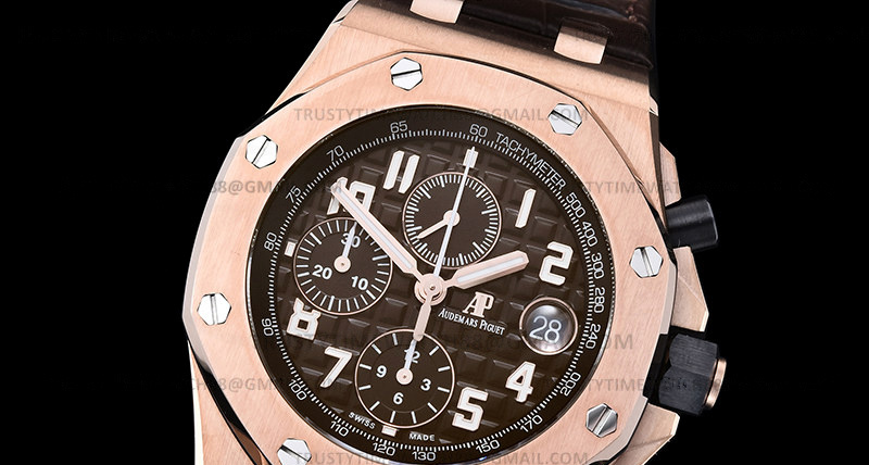 AP0791B – AP ROO Chronograph RG/LE Brn/Num APF A3126 Mod
