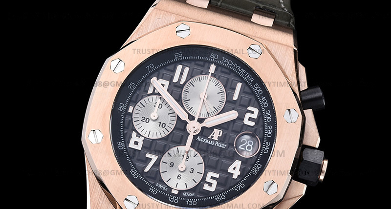 AP0791C – AP ROO Chronograph RG/LE Blk/Num APF A3126 Mod