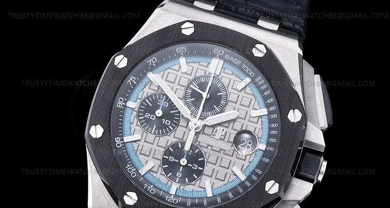 AP0792A – AP ROO Chronograph CER SS/LE Grey/Stk APF A3126 Mod