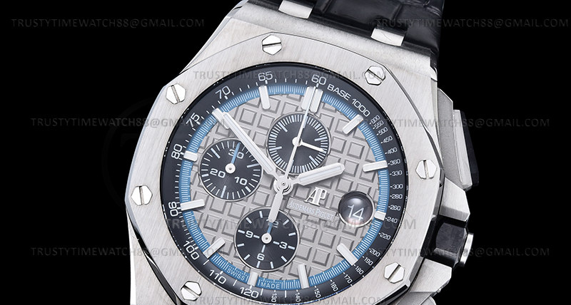 AP0792B – AP ROO Chronograph SS/LE Grey/Stk APF A3126 Mod