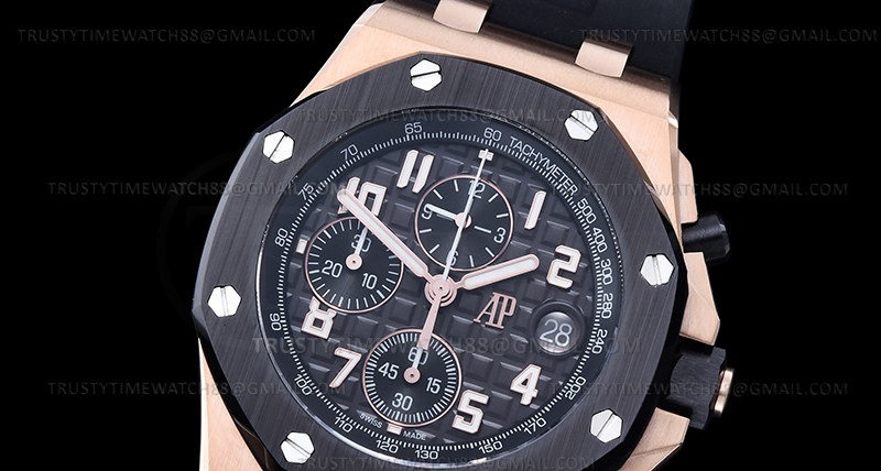 AP0795 – AP ROO Chronograph RG/RU Black/Num APF A4404 Mod