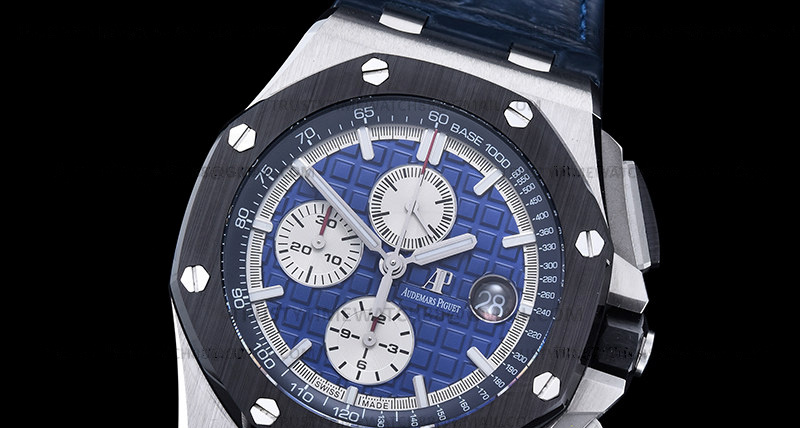AP0798A – AP ROO Chronograph SS/LE Blue/Stk APF A3126 Mod
