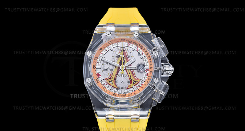 AP0800A – AP ROO Chronograph AET CO/RU Yelw/Stk APF A3126 Mod
