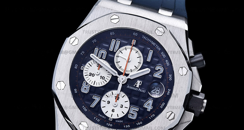 AP0817C – AP ROO Chronograph SS/RU Blue/Num JJF A3126 Mod