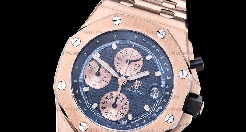 AP0831A – AP ROO Chronograph RG/RG Blue/Dot APF A3126 Mod
