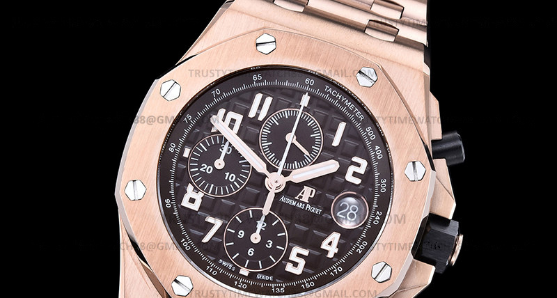 AP0831C – AP ROO Chronograph RG/RG Brown/Num APF A3126 Mod