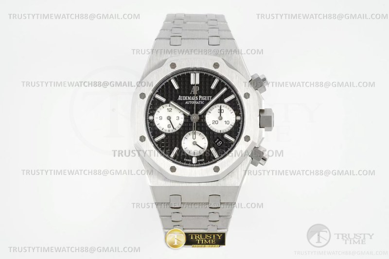 AP0835A – Royal Oak Chrono 26331 SS/SS Blk/Wht/Stk IPF A7750