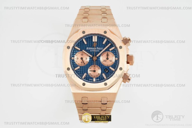 AP0836A – Royal Oak Chrono 26331 RG/RG Blue/RG/Stk IPF A7750