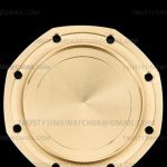 AP0860A – Royal Oak Ladies 67651BA Dia YG/YG Blue/Stk ZF Sw Qtz