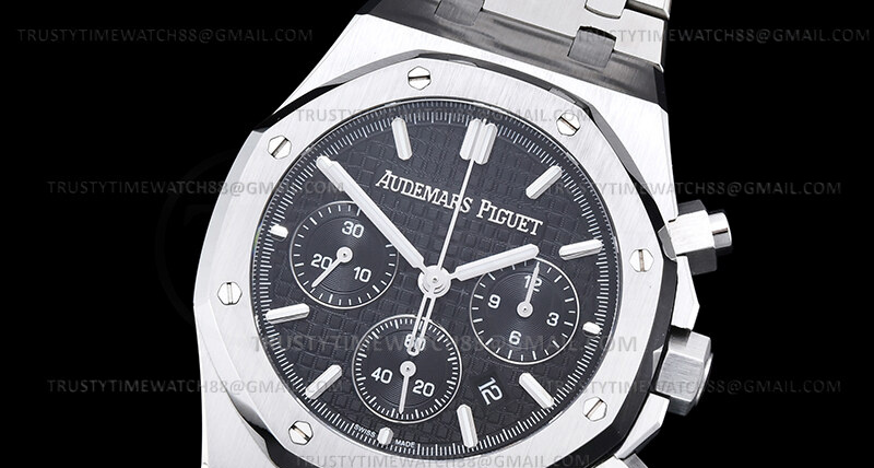 AP0879A – Royal Oak Chrono 26240ST SS/SS Blk/Stk BF A7750 Mod