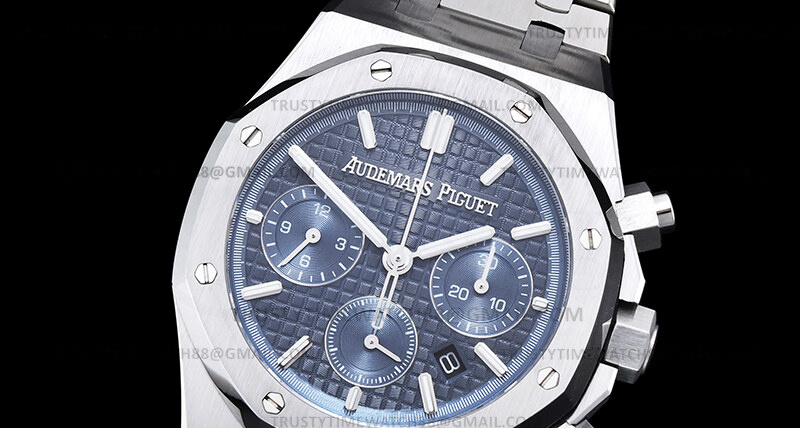 AP0879B – Royal Oak Chrono 26240ST SS/SS Blue/Stk BF A7750 Mod