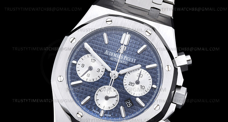 AP0879D -Royal Oak Chrono 26240ST SS/SS Blue/Wht BF V2 A7750 Mod