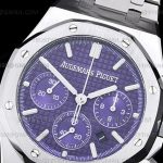 AP0879F -Royal Oak Chrono 26240ST SS/SS Purp/Stk BF V2 A7750 Mod