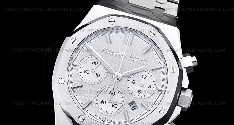 AP0879G – Royal Oak Chrono 26240ST SS/SS Wht/Stk BF V2 A7750 Mo