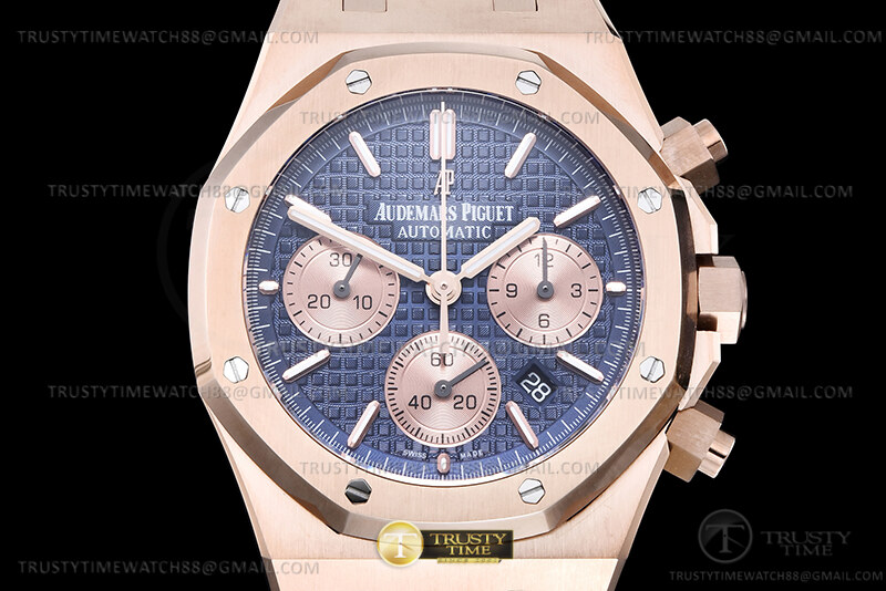 AP0883C – Royal Oak Chrono 26240OR RG/RG Blue/Gold BF A7750 Mod