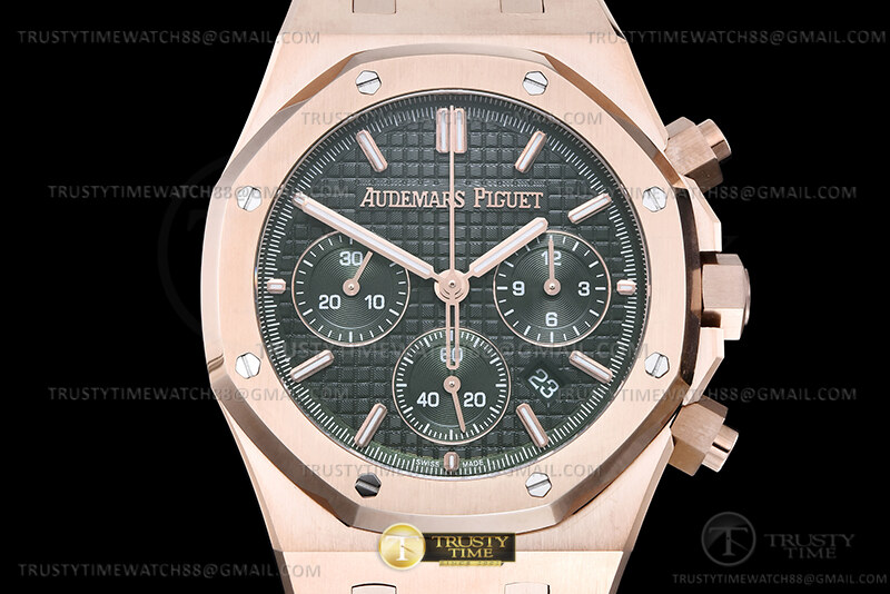 AP0883D – Royal Oak Chrono 26240OR RG/RG K-Grn/Stk BF A7750 Mod