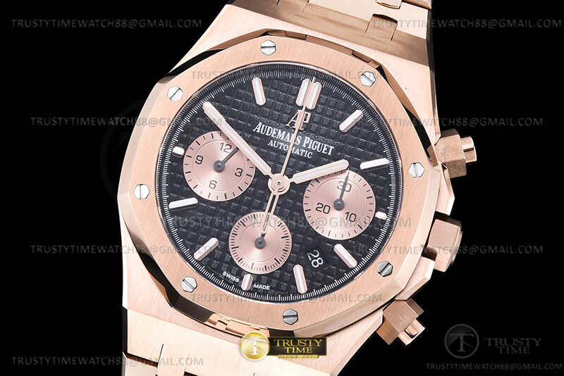 AP0883F – Royal Oak Chrono 26331 RG/RG Blk/Gold BF A7750 Mod