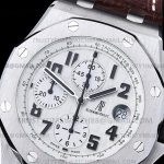 AP0901 – AP ROO Chrono 42mm Safari SS/LE Wht/Num TKF A3126