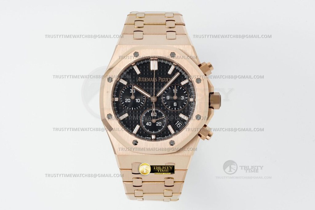 AP0912C – Royal Oak Chrono 26240 RG/RG Blk/Stk APSF SH4401