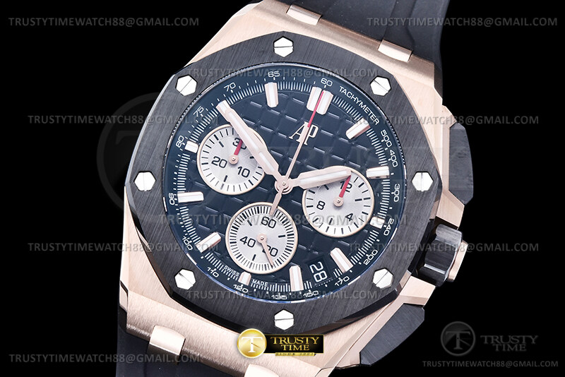 AP0915B – Royal Oak Offshore 26420 CER RG/RU Blk/Stk APSF SH4401
