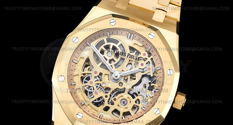 AP0929B – Royal Oak Jumbo Extra Thin 16204 YG/YG Skele ZF A7124