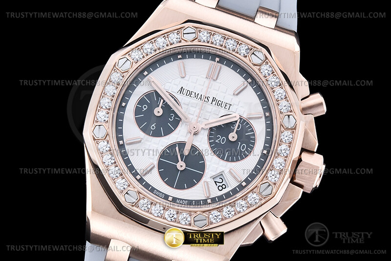 AP0947B – Royal Oak 26231 Diam RG/RU Wht/Blk/Stk APSF A2385