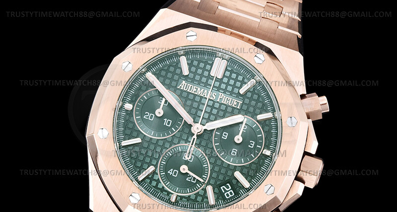 AP0955A – Royal Oak Chrono 26240 Wt RG/RG Grn/Stk DDF DD4401